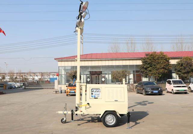 翔工的照明燈車，哪里需要哪里搬